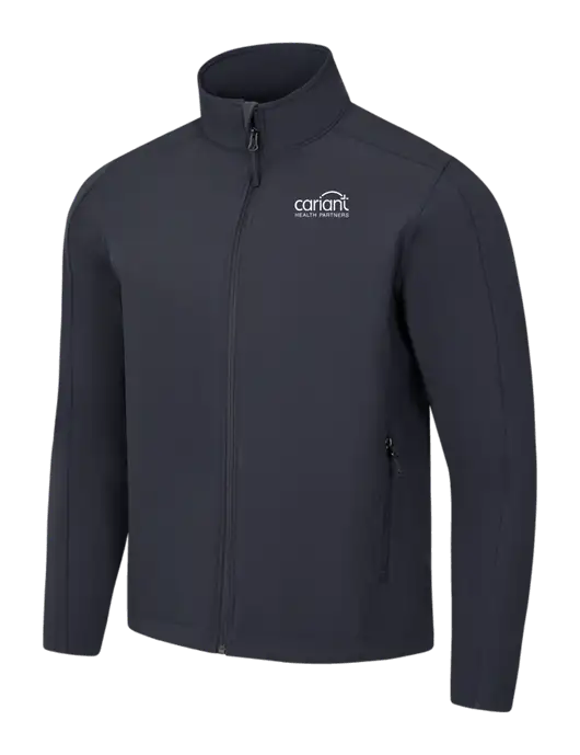 Charcoal Grey Core Soft Shell Jacket w/Cariant Logo