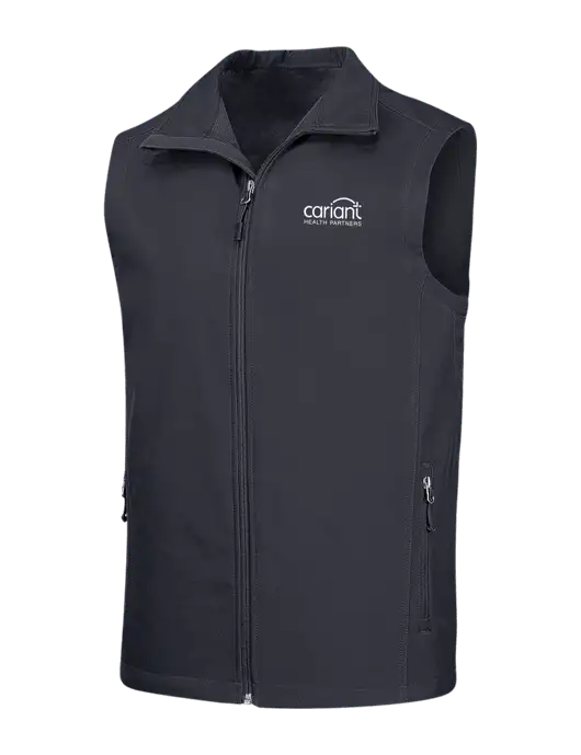 Dark Grey Core Soft Shell Vest w/Cariant Logo