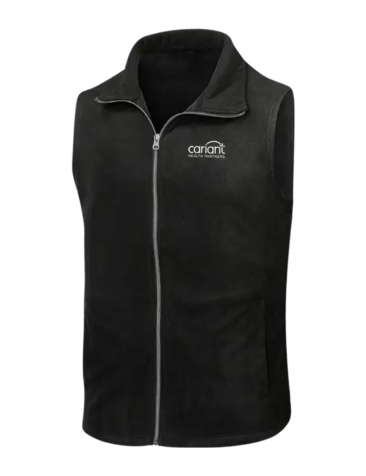 Black Microfleece Vest w/Cariant Logo