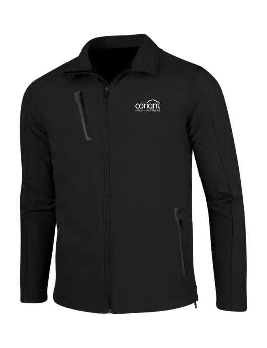 Black Welded Softshell Jacket w/Cariant Logo