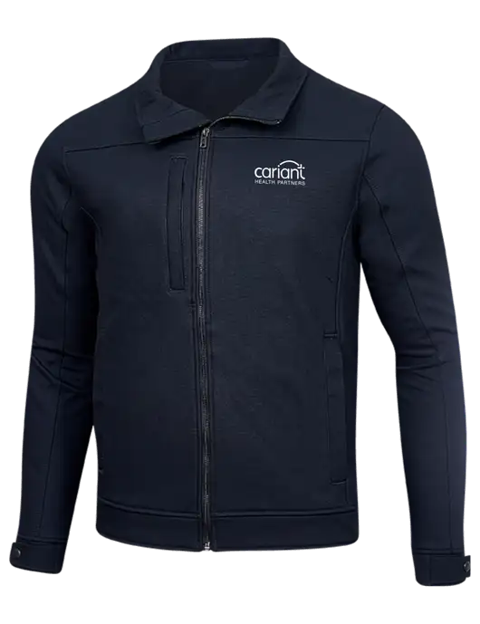 Cornerstone Navy Duck Bonded Soft Shell Jacket w/Cariant Logo