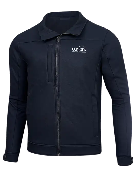 Cornerstone Navy Duck Bonded Soft Shell Jacket w/Cariant Logo