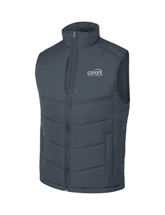 Dark Slate/Black Puffy Vest w/Cariant Logo