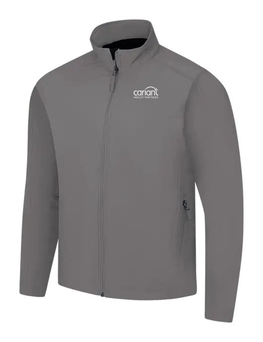 Medium Grey Core Soft Shell Jacket w/Cariant Logo