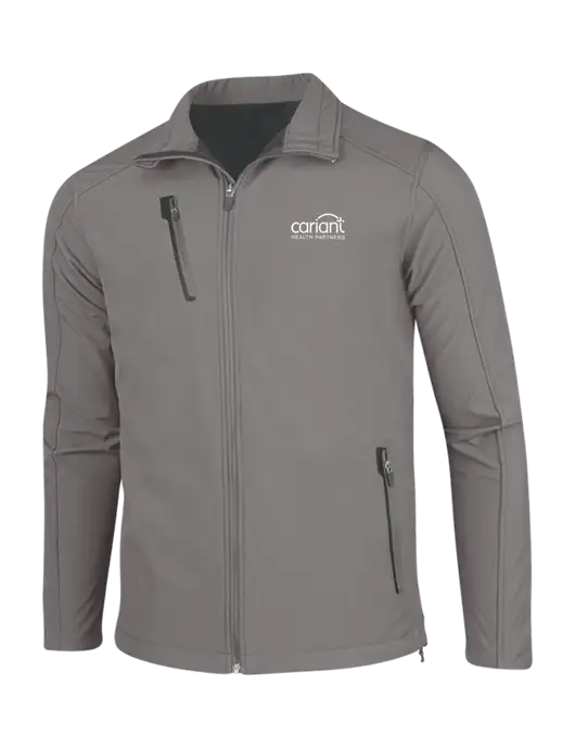 Medium Grey Welded Softshell Jacket w/Cariant Logo