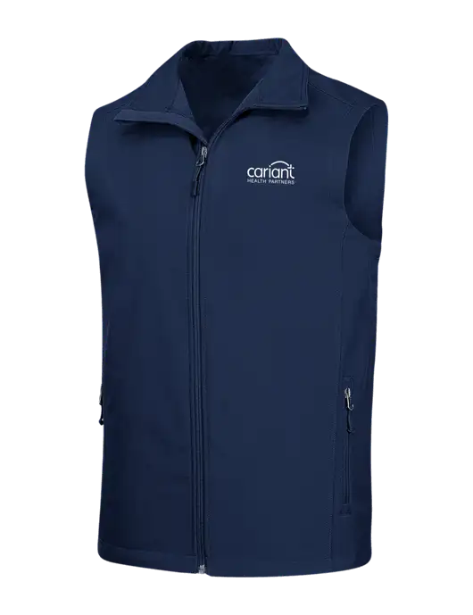 Navy Core Soft Shell Vest w/Cariant Logo