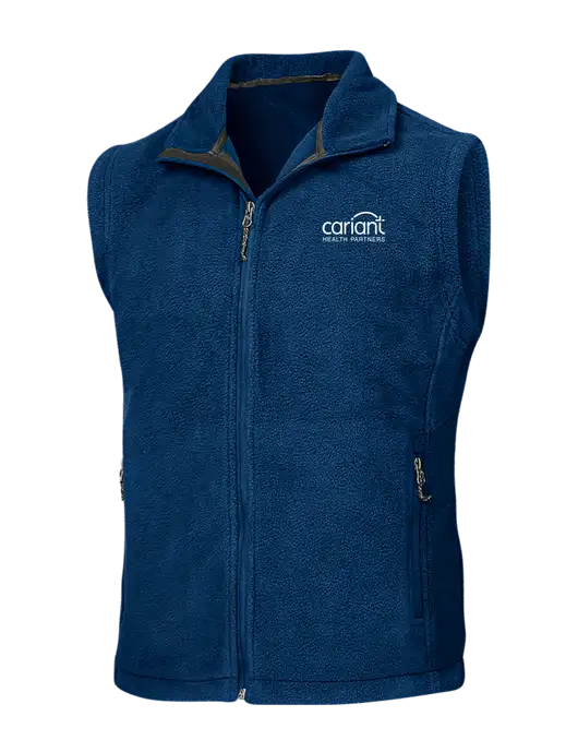 Navy Fleece Vest w/Cariant Logo
