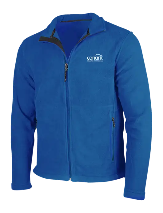 Dark Royal Fleece Jacket w/Cariant Logo