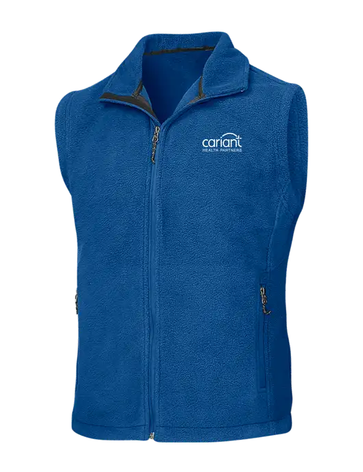 Royal Fleece Vest w/Cariant Logo