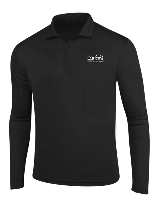 Black PosiCharge Competitor 1/4 Zip Pullover w/Cariant Logo