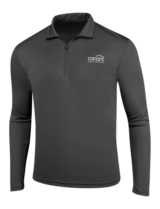 Dark Grey PosiCharge Competitor 1/4 Zip Pullover w/Cariant Logo