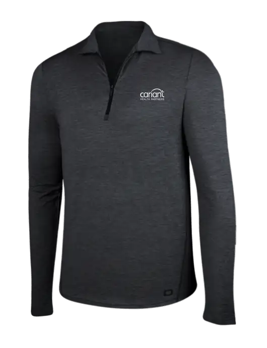 OGIO Blacktop Heather Endurance Force 1/4 Zip w/Cariant Logo