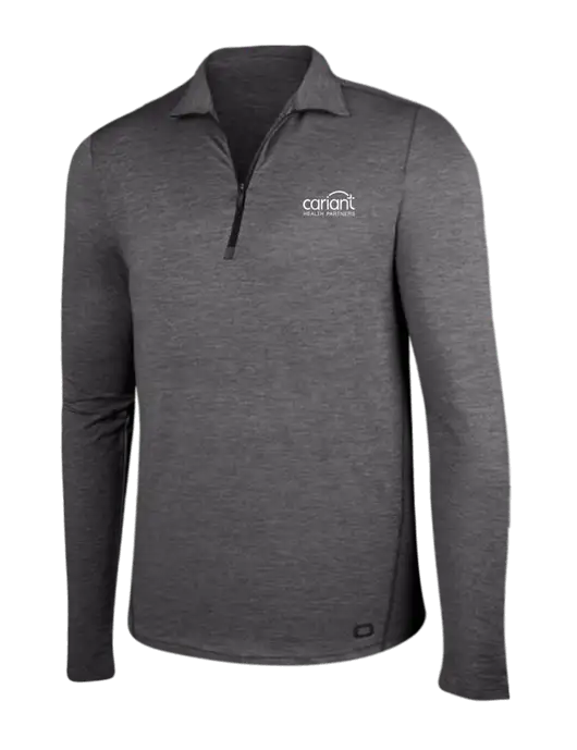 OGIO Gear Grey Heather Endurance Force 1/4 Zip w/Cariant Logo