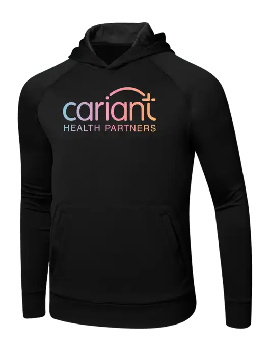 Tech Black Fleece Hooded Sweatshirt w/Cariant Logo