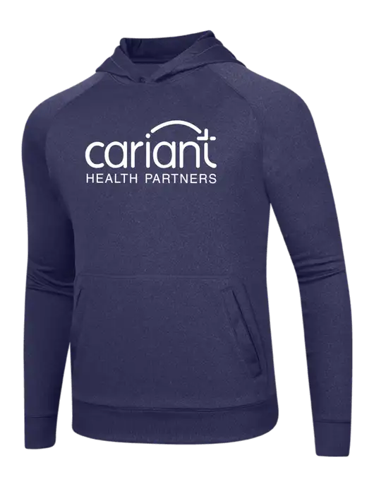Tech True Navy Fleece Hooded Sweatshirt w/Cariant Logo