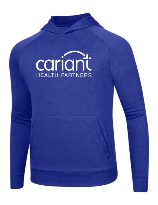 Tech True Royal Fleece Hooded Sweatshirt w/Cariant Logo