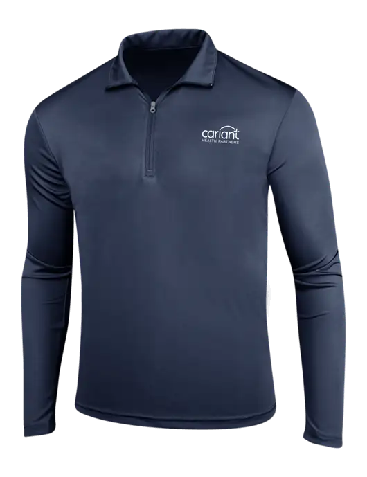 Navy PosiCharge Competitor 1/4 Zip Pullover w/Cariant Logo