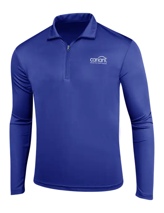 Dark Royal PosiCharge Competitor 1/4 Zip Pullover w/Cariant Logo
