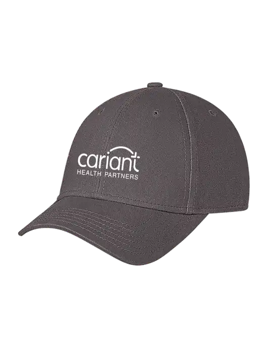 Medium Dark Grey Structured Soft Snap Closure Hook & Loop Cap w/Cariant Logo