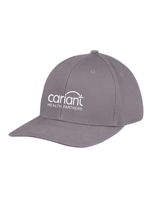Premium Modern Structured Twill Charcoal Snapback Cap w/Cariant Logo