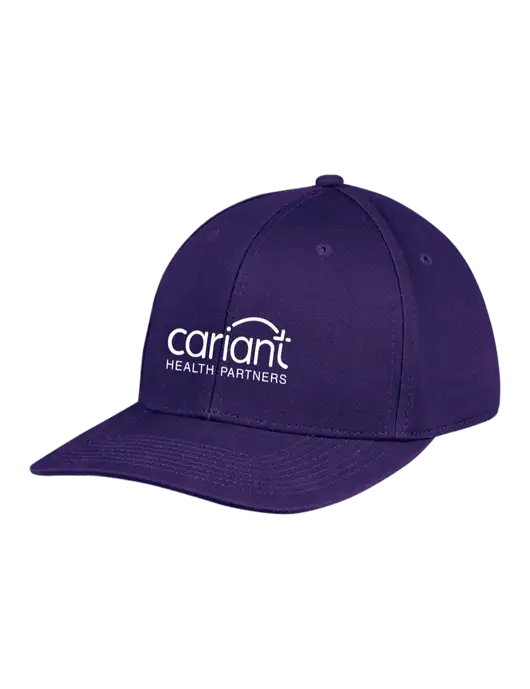 Premium Modern Structured Twill Purple Snapback Cap w/Cariant Logo