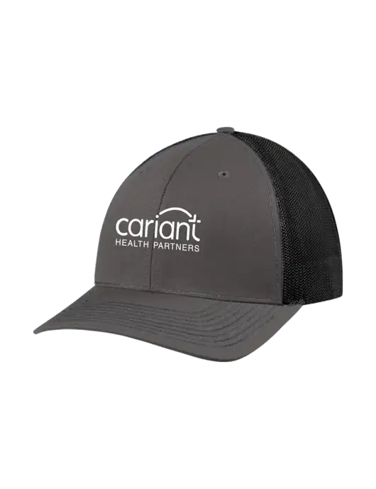 Richardson Adjustable Snapback Original 112 Trucker Cap Dark Grey w/Black Mesh w/Cariant Logo