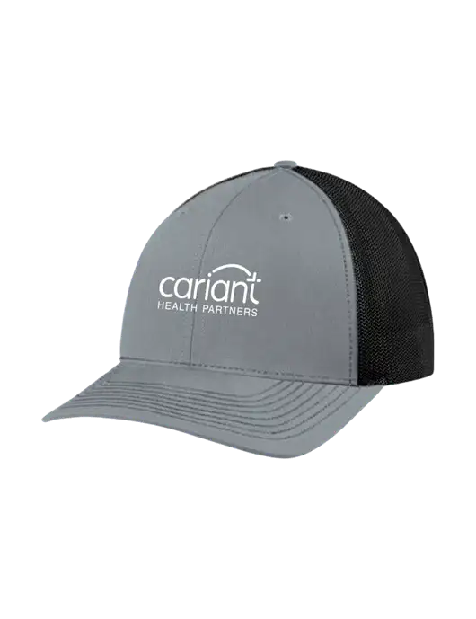 Richardson Adjustable Snapback Original 112 Trucker Cap Heather Grey w/Black Mesh w/Cariant Logo