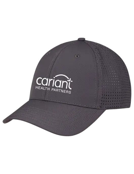Charcoal Performance Stretchable Cap Hook & Loop w/Cariant Logo