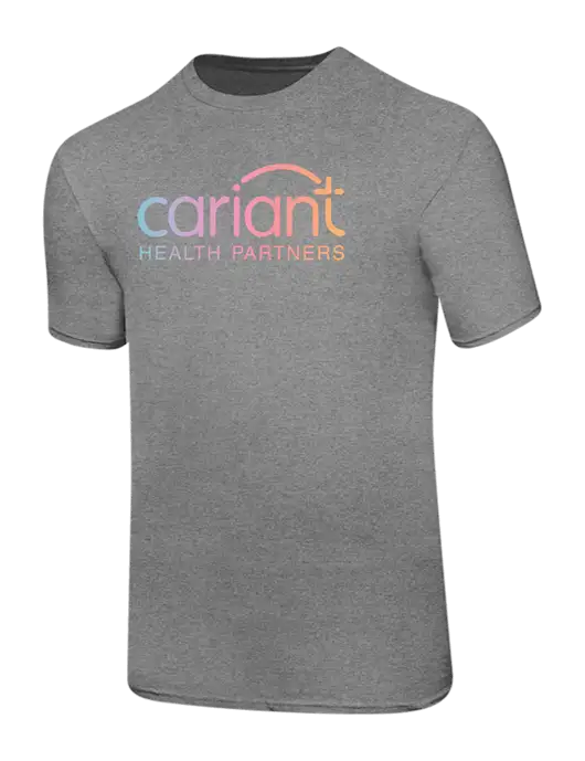 Ring Spun Light Heather Grey 4.5 oz T-Shirt w/Cariant Logo