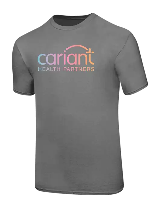 Ring Spun Medium Grey 4.5 oz T-Shirt w/Cariant Logo