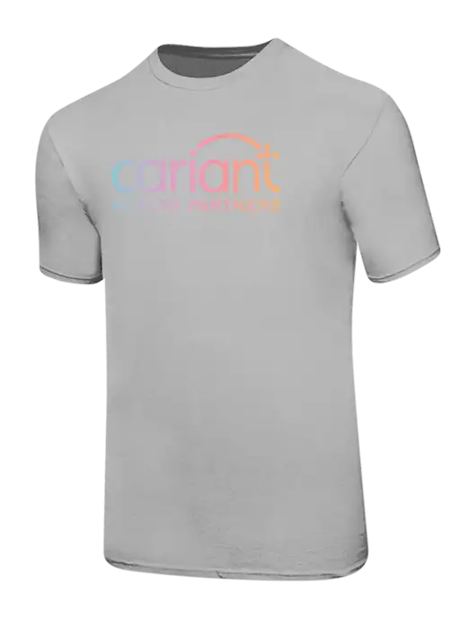 Ring Spun Silver 4.5 oz T-Shirt w/Cariant Logo