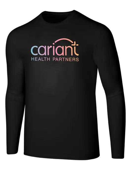 Seriously Soft Black Long Sleeve T-Shirt w/Cariant Logo