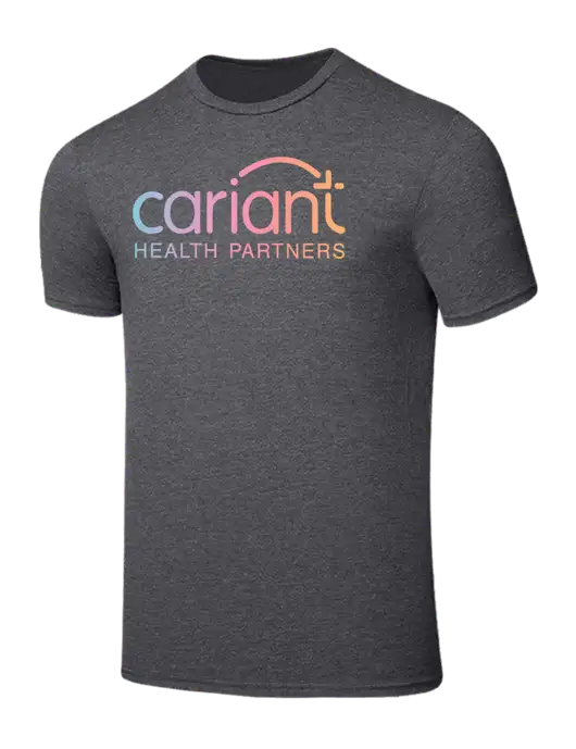 Seriously Soft Heathered Charcoal T-Shirt w/Cariant Logo