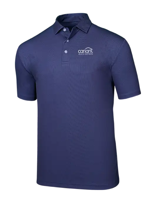 Callaway Birdseye Navy Polo w/Cariant Logo