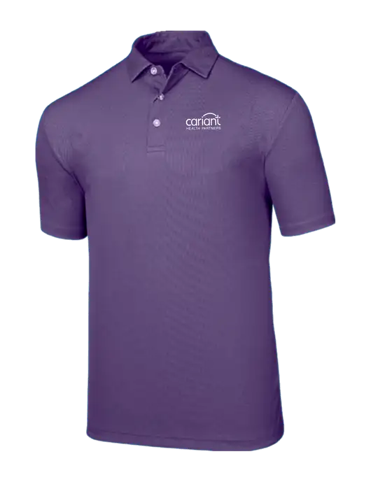 Callaway Birdseye Purple Polo w/Cariant Logo