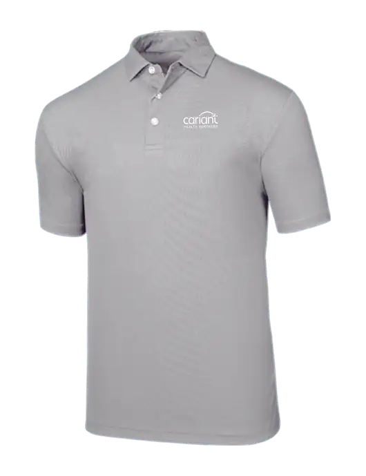 Callaway Birdseye Light Grey Polo w/Cariant Logo