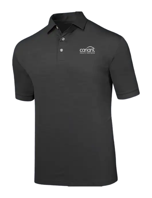 Callaway Black Fashion Tonal Polo w/Cariant Logo