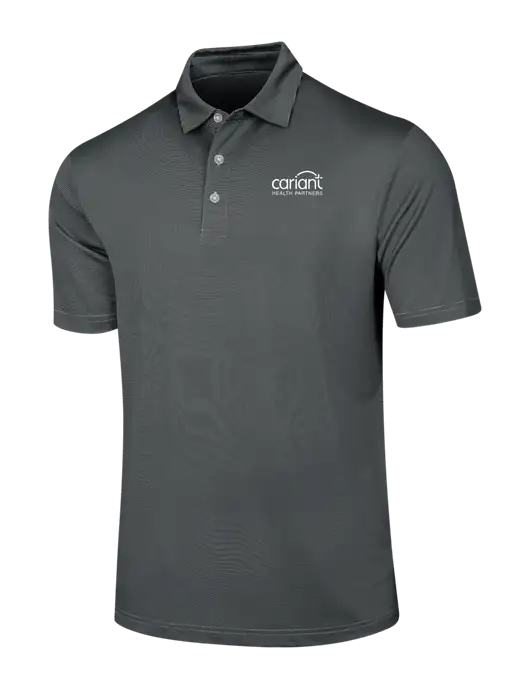Callaway Black Fine Line Stripe Polo w/Cariant Logo