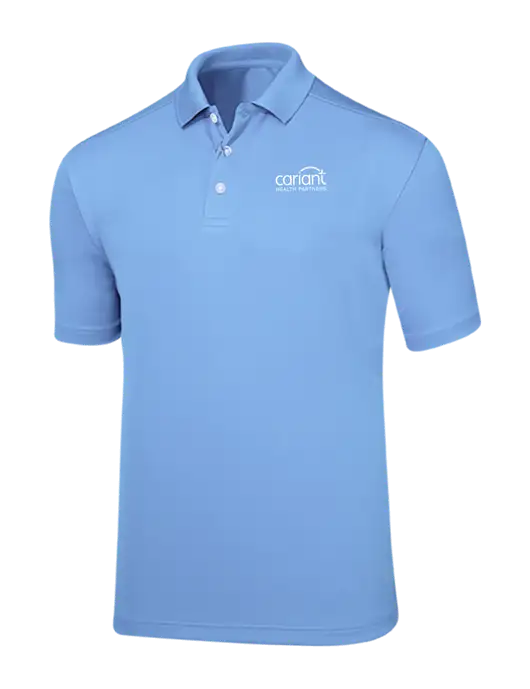 Callaway Core Light Blue Performance Polo w/Cariant Logo