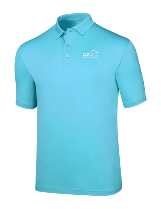 Callaway Opti-Dri Light Sapphire Blue Chev Polo w/Cariant Logo