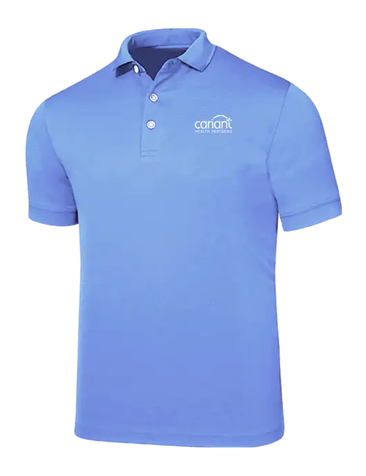 Callaway Ottoman Light Blue Polo w/Cariant Logo
