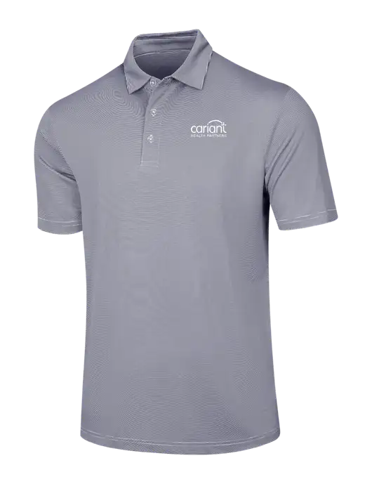 Callaway Navy Fine Line Stripe Polo w/Cariant Logo