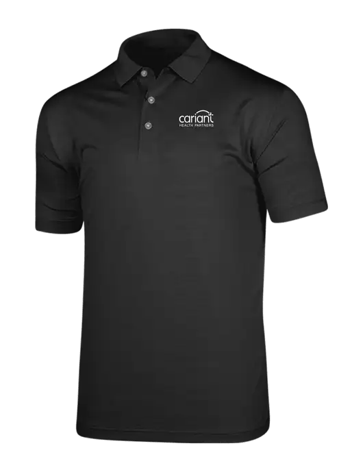 Callaway Vibrant Black Ventilated Polo w/Cariant Logo