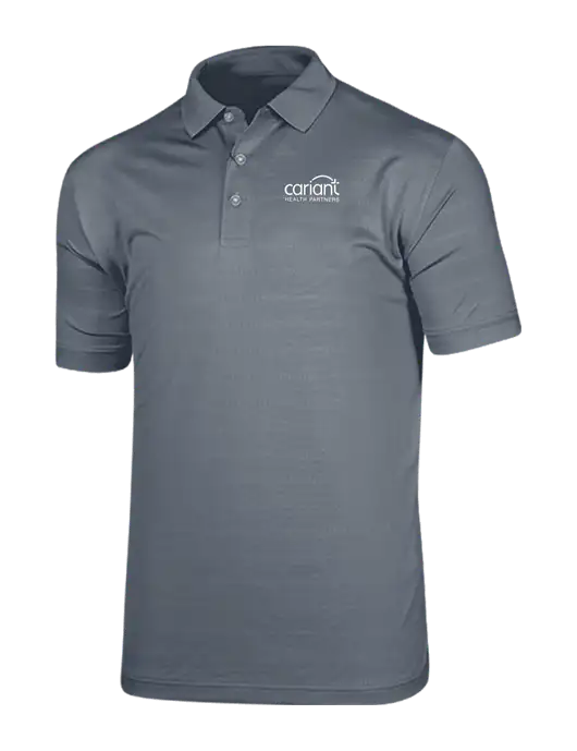 Callaway Vibrant Light Grey Ventilated Polo w/Cariant Logo