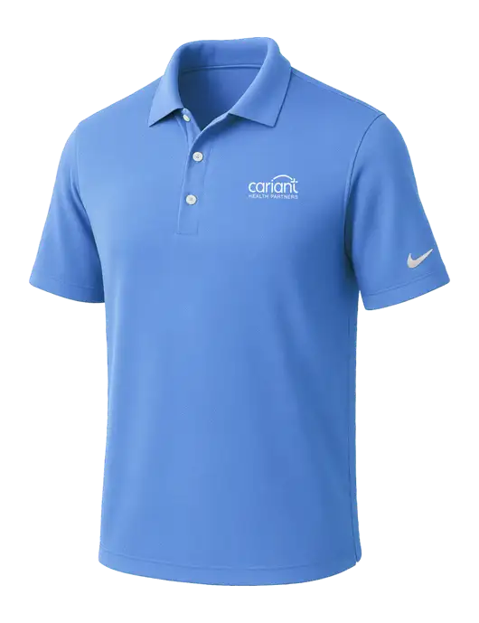 NIKE Carolina Blue Dri-Fit Micro Pique Polo w/Cariant Logo