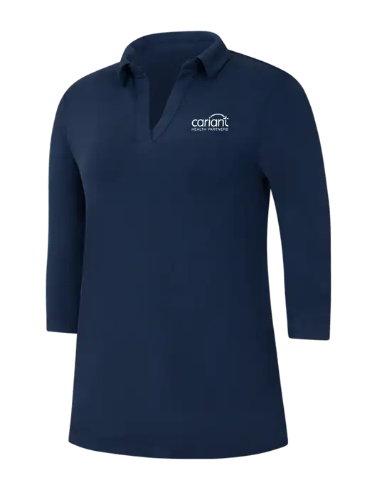Navy Womens Luxe Knit Tunic w/Cariant Logo