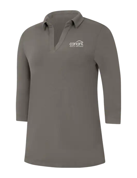 Womens Dark Grey Luxe Knit Tunic w/Cariant Logo