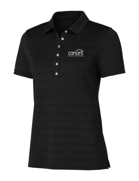 Callaway Womens Black Ventilated Polo w/Cariant Logo