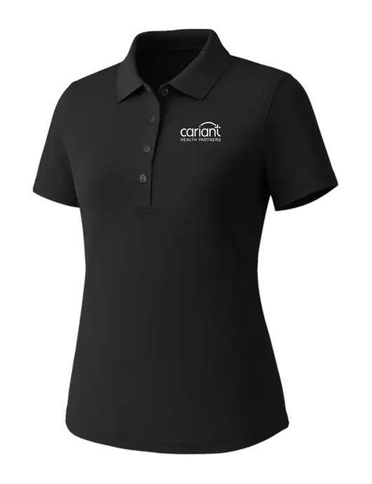 Callaway Womens Core Black Performance Polo w/Cariant Logo
