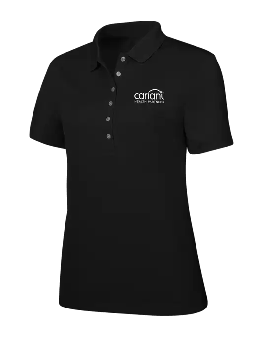 Callaway Womens Ottoman Black Polo w/Cariant Logo